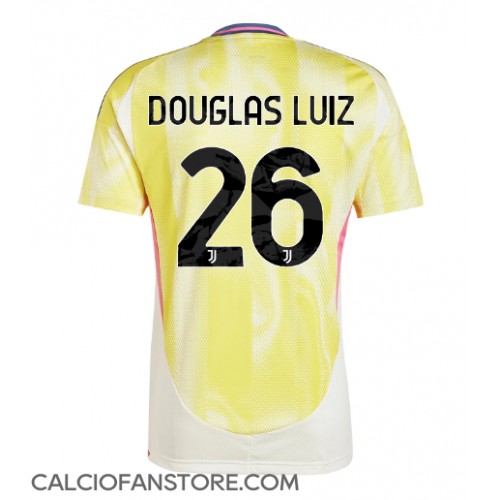 Maglia Calcio Juventus Douglas Luiz #26 Seconda Divisa 2024-25 Manica Corta